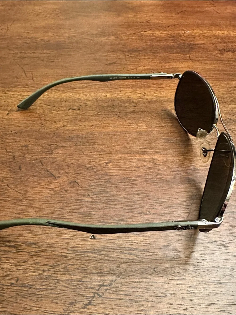 Carbon Fibre - RB8313 004/N5 61-13 - Polished Gunmetal - Green Polarized